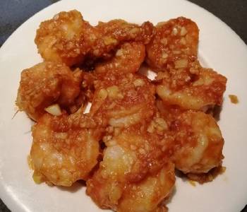 Easy Making Recipe Garlic and Ginger Shrimps Home Style