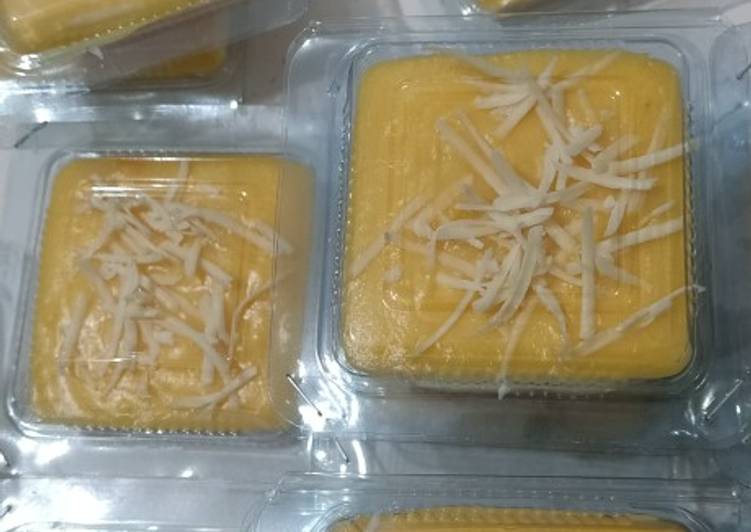 Langkah Mudah untuk Membuat Puding jagung custard, Enak