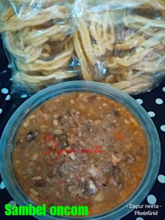 Foto resep Sambel oncom kerupuk banjur