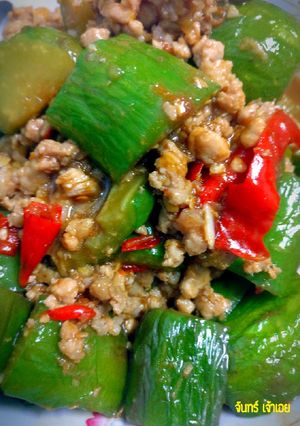 รูปของ ผัดมะเขือยาวหมูสับ