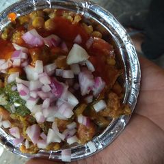 Aloo tikki chat A picture of Aloo tikki chat.