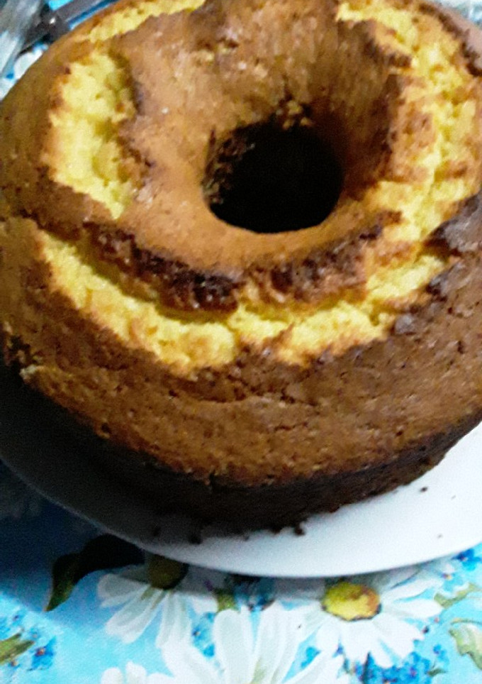 Una foto de Torta de mandarina licuada