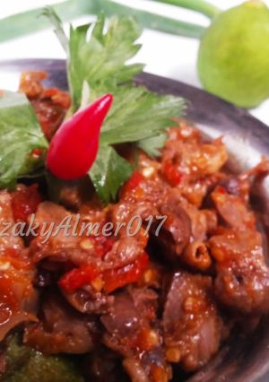 Foto resep Sambel goreng Ampela pedasss...😍