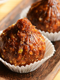 A picture of Dates dry fruits modak.