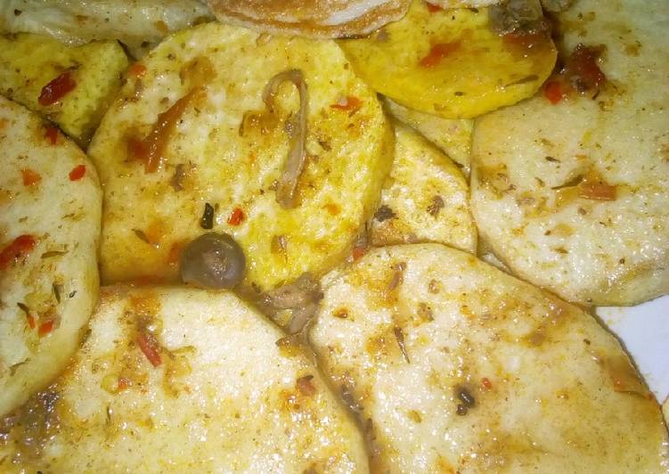 Recipe of Homemade Fried yam and egg | Satisfyingrecipe.web.app