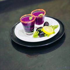 A picture of Jamun Shots.