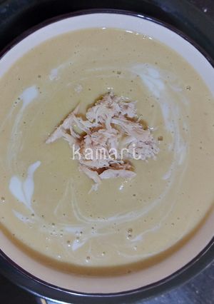 صورة لوصفة حساء القرعة كوسة