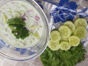 A picture of green raita
