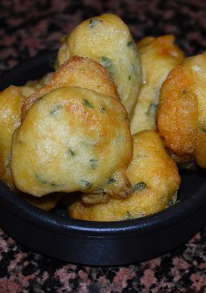 Una foto de Buñuelos de bacalao
