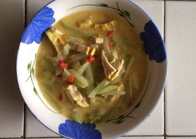 Resep Tahu Labu Siam Kuah Santan oleh Putri Zazan - Cookpad