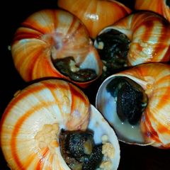 A picture of Mike's Escargots À La Bourguignonne & Parsley Salad.