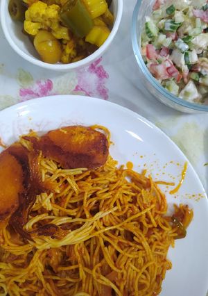 عکسی از دستور ماکارونی گوشت چرخ کرده 🍝