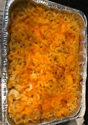 A picture of Baked Macaroni and Cheese.