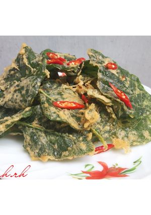 Foto resep Kripik daun bayam