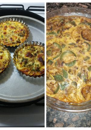 Una foto de Tarta de zapallitos y zucchini