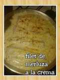 Filet de merluza al horno con crema