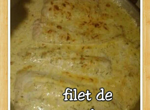 Una foto de Filet de merluza al horno con crema