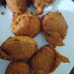 Egg pakora A picture of Egg pakora.