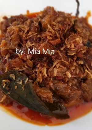 Foto resep Rendang daging sapi tidak pedas
