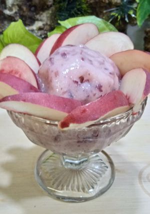 Une photo de Glace au nectarine
