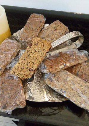 A picture of Ramadan energy bars #cookpadramadan #sehricontest.