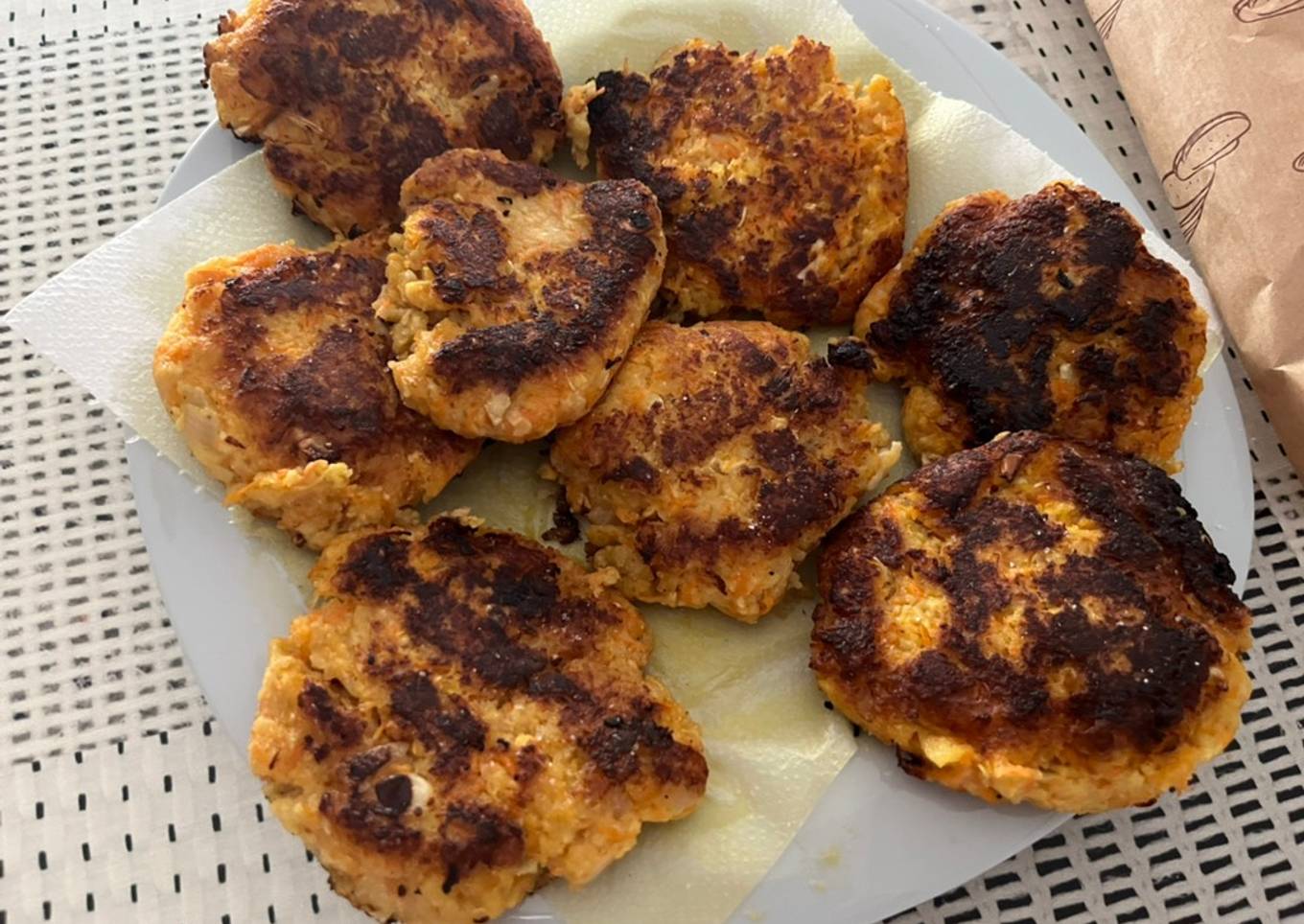 Hamburguesas de calabacín y zanahorias
