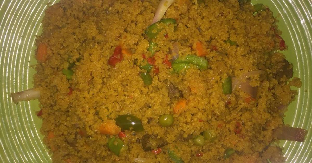 Jollof couscous Recipe by Lady B cuisine Cookpad