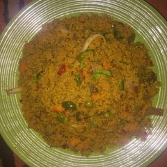 A picture of Jollof couscous.