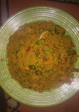 A picture of Jollof couscous.