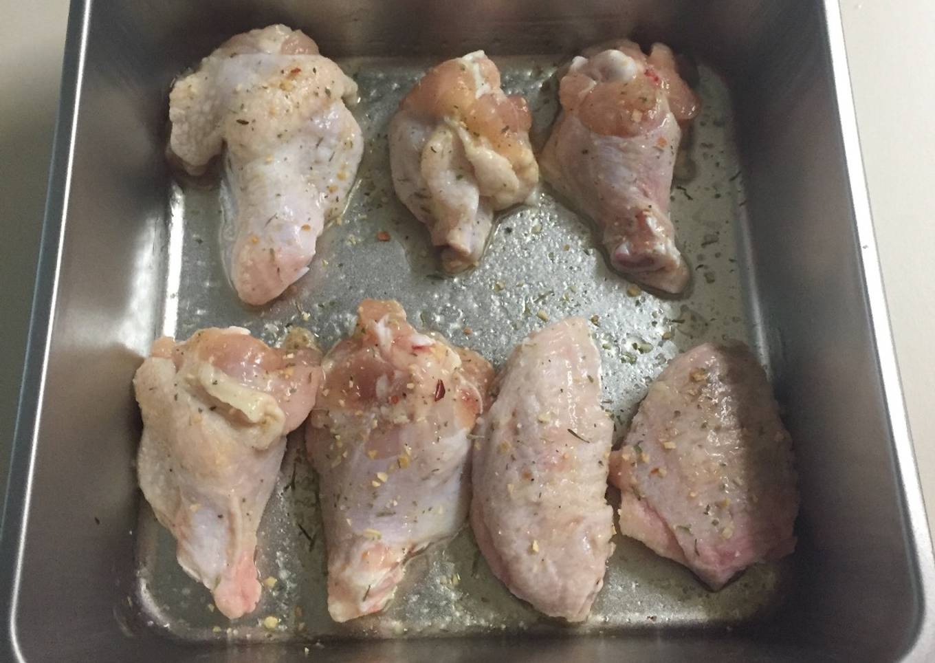 Alitas de pollo al horno crujientes