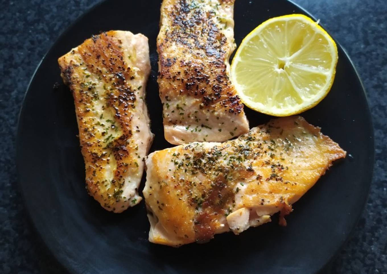 Lomos de salmón a la plancha