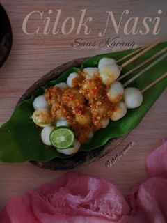 Foto resep Cilok Nasi Saus Kacang