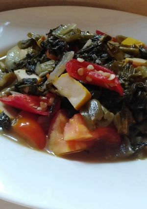 Foto resep Tumis sawi asin
