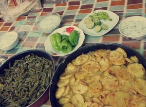 صورة لوصفة صينيه بطاطا مع البصل لذيييذه😋