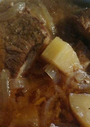 A picture of Crock-Pot Hawaiian BBQ Porkchops.