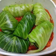 A picture of Stuffed Cabbage.