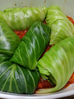 A picture of Stuffed Cabbage.