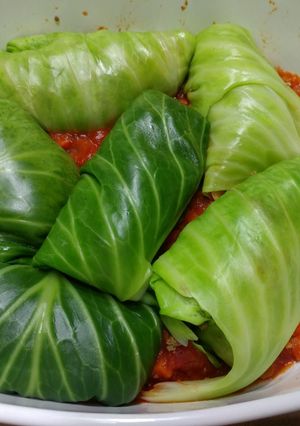 A picture of Stuffed Cabbage.