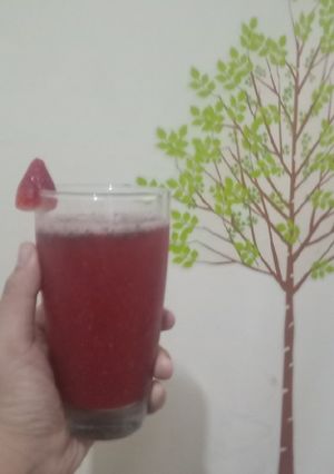Foto resep Strawberry chia juice