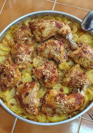 صورة لوصفة صينية بطاطا بالفرن مع دجاج