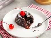 Gambar lava cake panggang