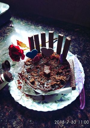 A picture of Choco Biscuit cake.