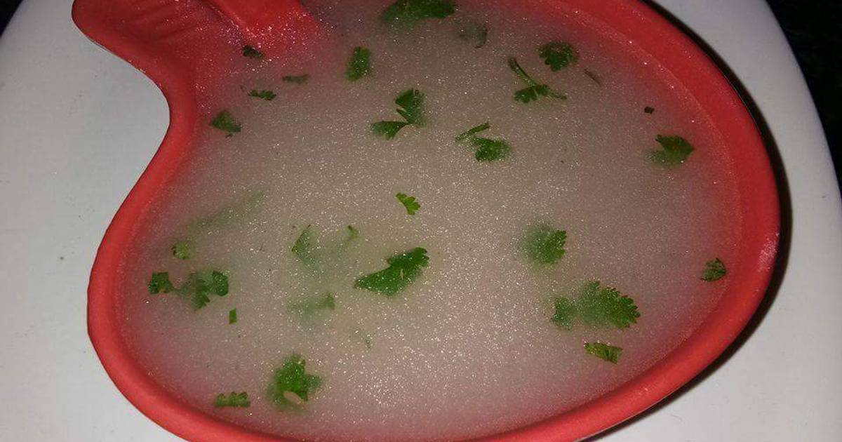 Rice water soup Recipe by Meena Dutt Cookpad