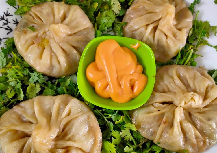 Steps to Make Ultimate Veg Steamed momos