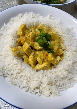 صورة لوصفة دجاج بالكاري