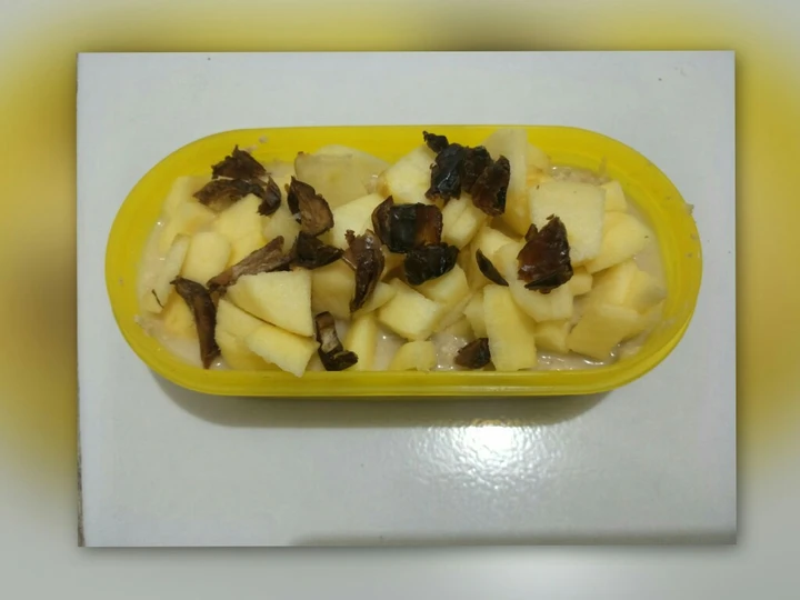 Cara Mudah Membuat Resep  Overnight Oats Apel Kurma yang Menggugah Selera, Menggugah Selera