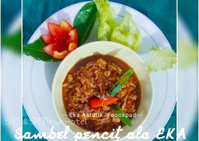 Resep Sambal Mangga Muda Sambel Pencit Pedas Asam Manis Ala Eka Oleh