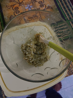 Foto resep 2. MPASI bubur nasi tempe pokcoy (8m+)