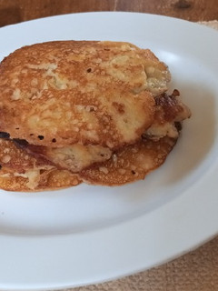 A picture of BOXTY (Irish Potato Pancake)#BreakfastIdeas.