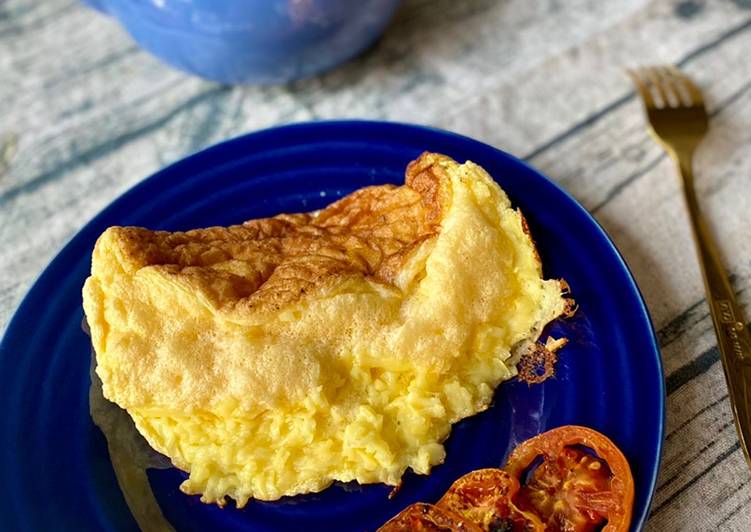 Cara Gampang Menyiapkan Fluffy omelette, Enak